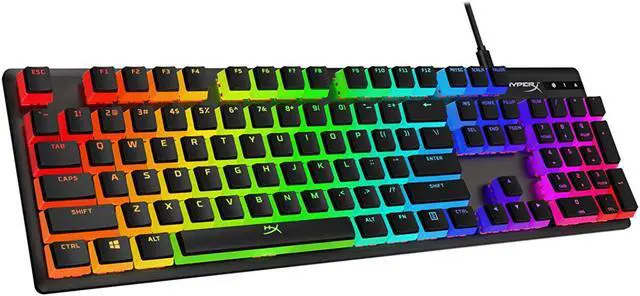 Alt view image 8 of 13 - HyperX Pudding Keycaps - Double Shot PBT Keycap Set with Translucent Layer, for Mechanical Keyboards, Full 104 Key Set, OEM Profile, English (US) Layout - Black