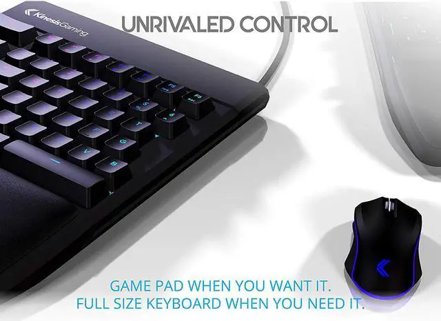 Alt view image 15 of 20 - KINESIS Gaming Freestyle Edge RGB Split Mechanical Keyboard (MX Brown)