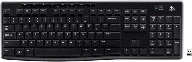 Alt view image 11 of 20 - Logitech K270 Wireless Keyboard K270 Black Logitech Unifying protocol (2.4 GHz) Wireless range: >33 ft (10m) wireless range Ergonomic Keyboard