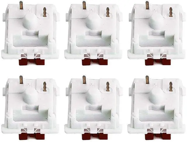 Alt view image 6 of 6 - Mechanical Keyboard Replaceable Outemu Switch Cross Brown Switch Mechanical Push On Switch 10 Pieces Set Keycap Puller And Switch Puller Brown Switch Diy Brown Switch (10 Pcs, Brown Switch)