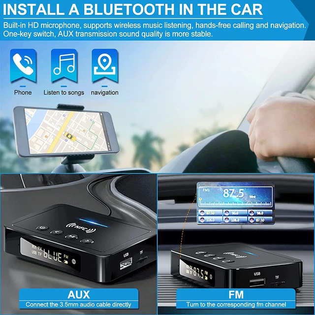 Alt view image 7 of 7 - Bluetooth 5.0 Transmitter Receiver 3 In 1 Bluetooth Adapter 3.5Mm Aux Rca Optical Usb For Wireless Hifi Stereo Audio Music Compatible With Pc/Tv/Tablet/Speaker/Home Car Sound System