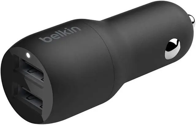 Alt view image 4 of 11 - DUAL USB-A CAR CHARGER 12W X2 BLK