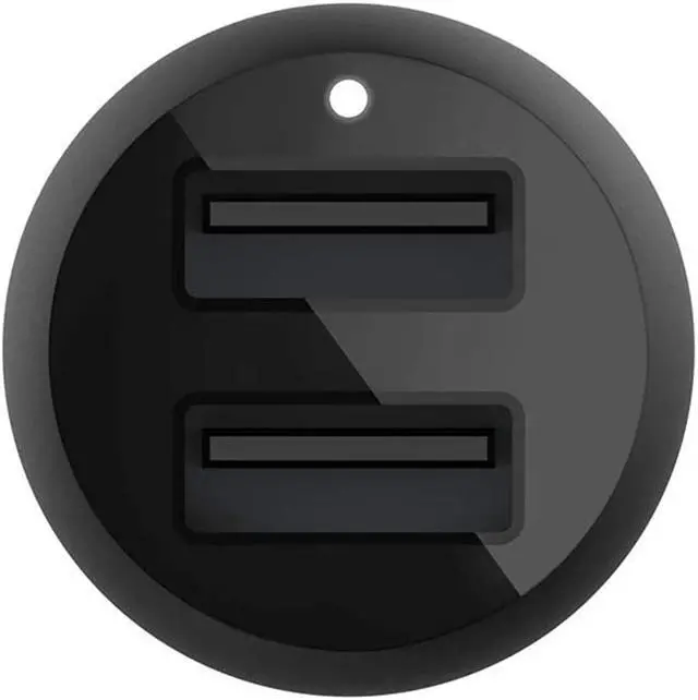 Alt view image 5 of 11 - DUAL USB-A CAR CHARGER 12W X2 BLK