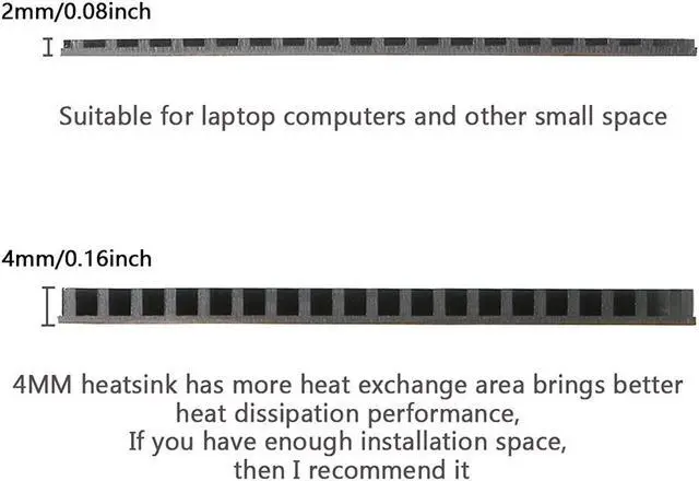 Alt view image 6 of 7 - M.2 Pci-E Nvme 2280 Ssd Heatsink Pure Copper Heat Sink,High Performance Ssd Radiator With Thermal Pad For Ps5/Laptop/Pc 2280 Ngff Solid State Disk Cooler(70X20X2Mm)