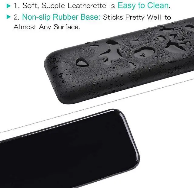 Alt view image 4 of 7 - Leather-Gel Keyboard Wrist Rest Pad, Computer Wrist Support Keyboard Ergonomic Wrist Pad For Laptop - Help With Wrist Pain For Full Size Gaming Keyboard, Home, Office17.32 X 2.76 X 0.79 Inch