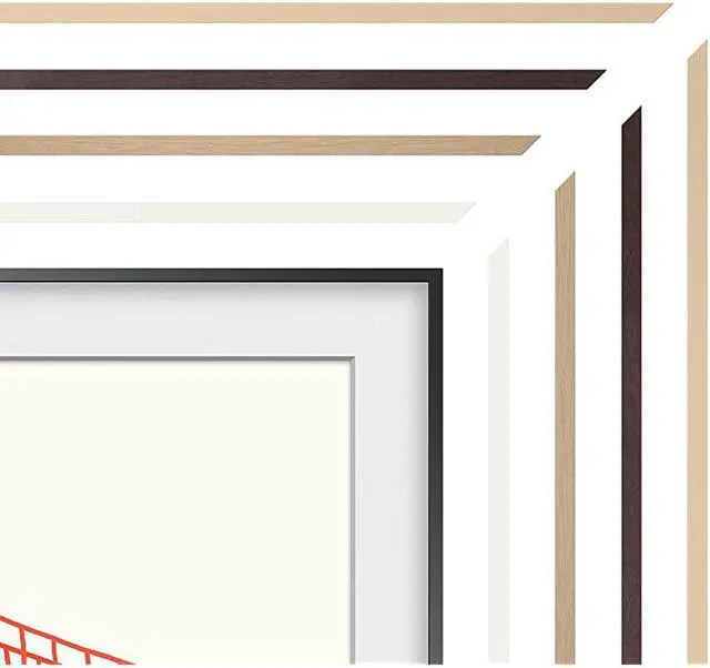 Main image of SAMSUNG 55-inch The Frame Customizable Bezel Modern Brown (VG-SCFA55BWBZA, 2021 Model)