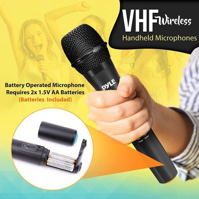Ising Dual Wireless Karaoke Microphones with Built-In Speaker (ISK102)