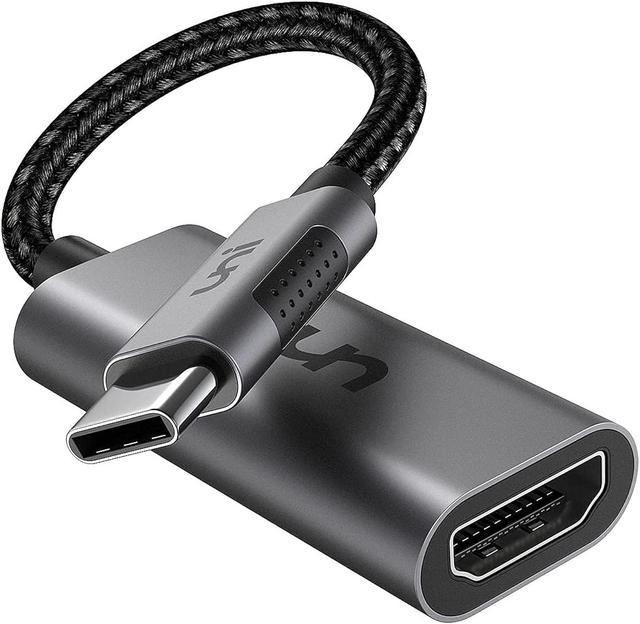 uni Adaptador USB-C a HDMI 4K a 60Hz, adaptador Thunderbolt 4/3 a HDMI,  adaptador HDMI a USB-C, compatible con MacBook Pro 2023/Air 2022, iPad  Pro/Air