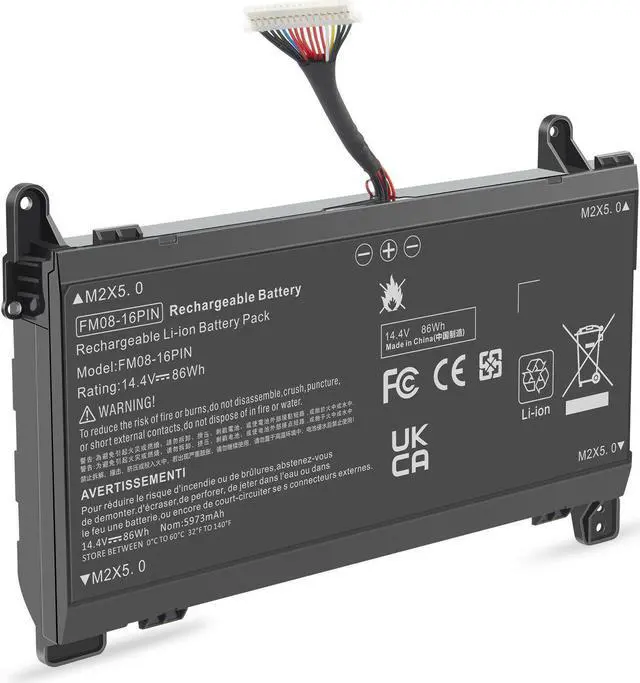 Alt view image 7 of 7 - Fm08 Laptop Battery For Hp Omen 17-An013Tx 17-An014Tx 17-An015Ng Hstnn-Lb8B 86Wh