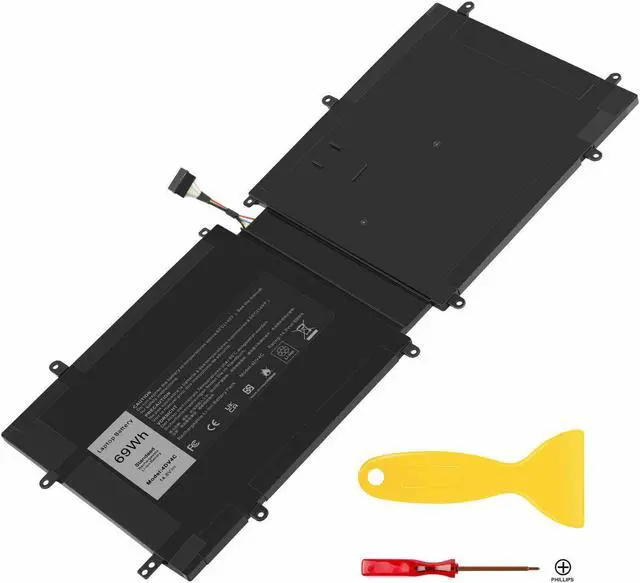 Alt view image 2 of 7 - 4Dv4C Battery For Dell Xps 18 1810 1820 Series Tablet 063Fk6 63Fk6 D10H3 69Wh