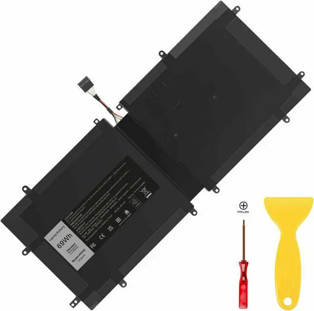 Alt view image 3 of 7 - 4Dv4C Battery For Dell Xps 18 1810 1820 Series Tablet 063Fk6 63Fk6 D10H3 69Wh