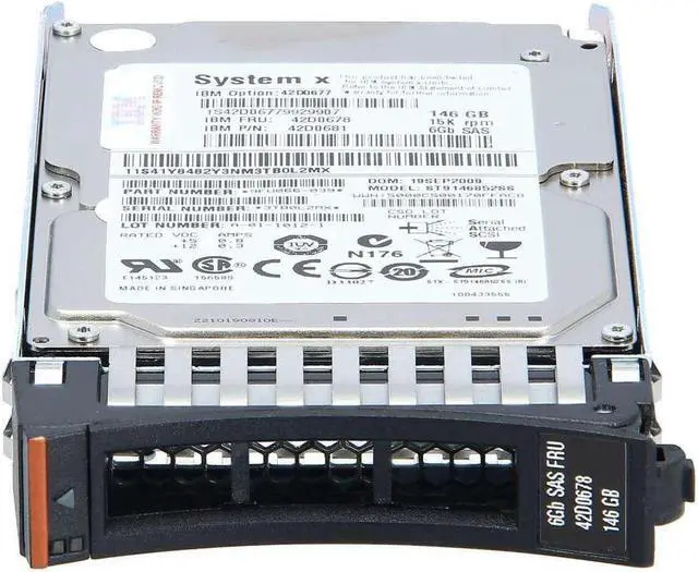 Alt view image 4 of 6 - IBM 42D0678 42D0678 146 GB Hard Drive - 2.5" Internal - SAS (6Gb/s SAS)