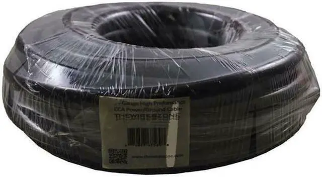 Alt view image 3 of 3 - 4 Gauge 25 Feet High Performance Amplifier Power/Ground Cable (Black)