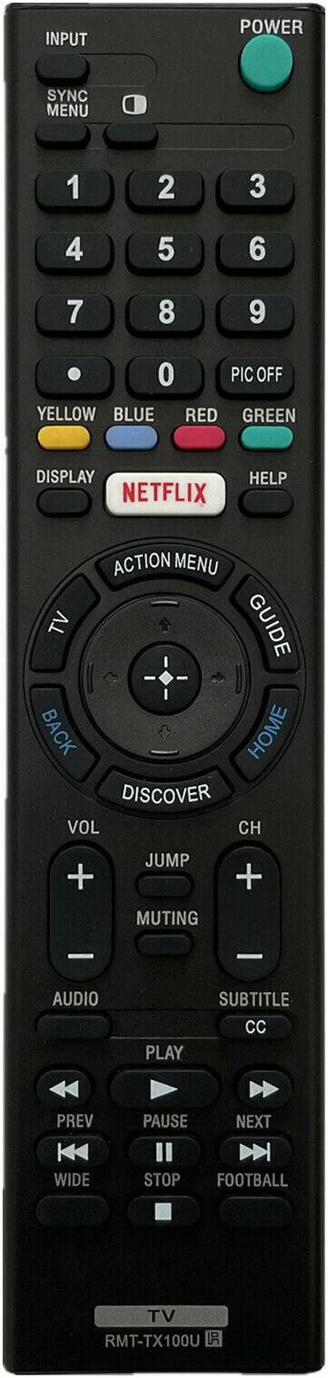 Main image of New Universal Replacement Remote Control for All Sony TV Bravia Smart TV