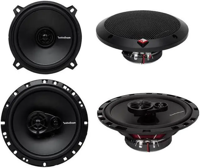 Alt view image 8 of 20 - Rockford Fosgate Prime R1525X2 5.25" 160 Watt 2-Way Coaxial Car Audio Speakers