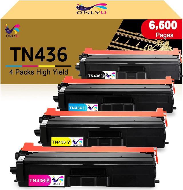 Zell Compatible Toner Cartridge Replacement For Brother Tn436 Tn436Bk Tn433  Tn436Bk Tn431 For Hl-L8360Cdw Mfc-L8900Cdw Hl-L8360Cdwt Hl-L8260Cdw Hl-L9310Cdw  Mfcl8610Cdw Mfcl9570Cdw Printer (4-Pack) 