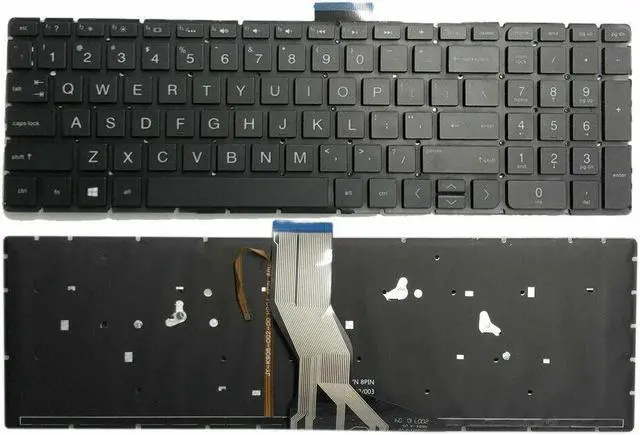 Main image of replacement keyboard for HP Pavilion 15-AB000 15-AB100 15-AB200 15-AB223CL 15-AB1  Backlit