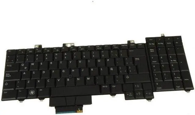 Alt view image 3 of 4 - New SPANISH Dell OEM Precision M6400 Laptop Keyboard  Backlight F186F