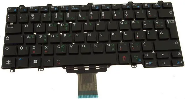 Alt view image 4 of 6 - French Canadian PQ Dell OEM Latitude E7250 E5250 3150 Laptop Keyboard 83DR3