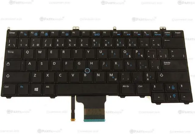 Alt view image 7 of 9 - New French Canadian Dell OEM Latitude E7440 Laptop Keyboard FR-CAN 4756G