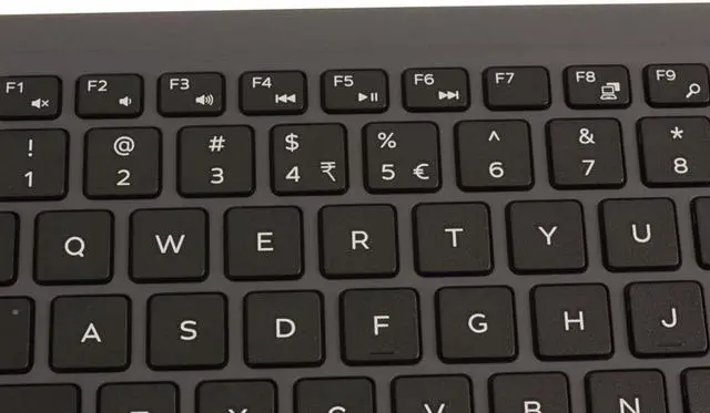 Alt view image 18 of 18 - US INTL Dell OEM Inspiron 7460 Palmrest US Intl Laptop Keyboard HW9PHXD4CT