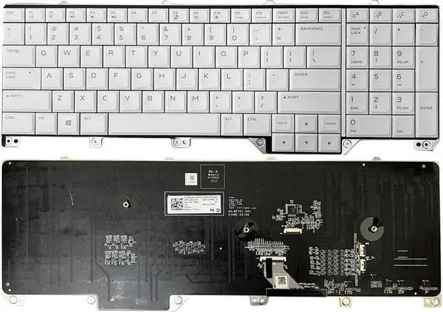 Alt view image 3 of 7 - replacement keyboard for Alienware 17 R5 Area 51m 062W10 NSK-EYBBC for Dell US  With RGB Backlit