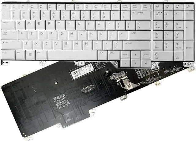 Alt view image 4 of 7 - replacement keyboard for Alienware 17 R5 Area 51m 062W10 NSK-EYBBC for Dell US  With RGB Backlit