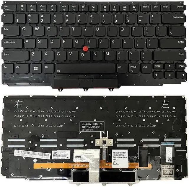 Alt view image 2 of 5 - replacement keyboard for Lenovo ThinkPad X1 Yoga Gen 2nd 3rd 2017 2018 Backlit