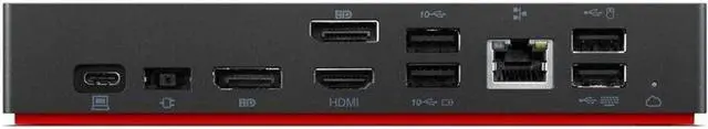 Alt view image 9 of 20 - Lenovo ThinkPad Universal USB-C Smart Dock, Dedicated Graphics