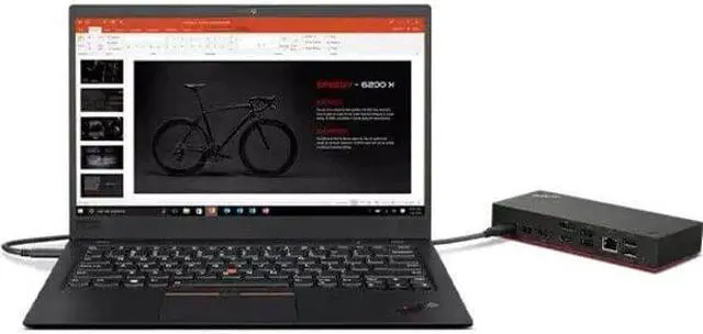 Alt view image 12 of 20 - Lenovo ThinkPad Universal USB-C Smart Dock, Dedicated Graphics