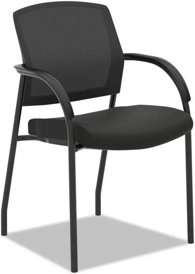 Alt view image 5 of 5 - HON H2285.VA10.T Lota Series Guest Side Chair, 23" x 24.75" x 34.5", Black Seat/Black Back, Black Base