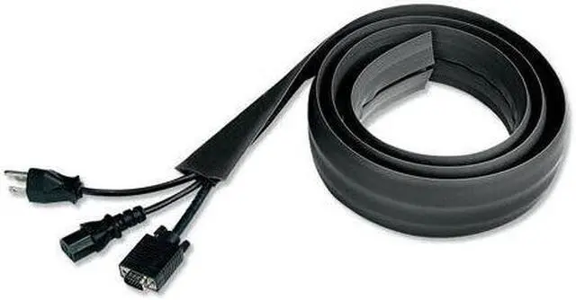 Alt view image 2 of 4 - Innovera IVR39665 Floor Sleeve Cable Management, 2.5" x 0.5" Channel, 72" Long, Black