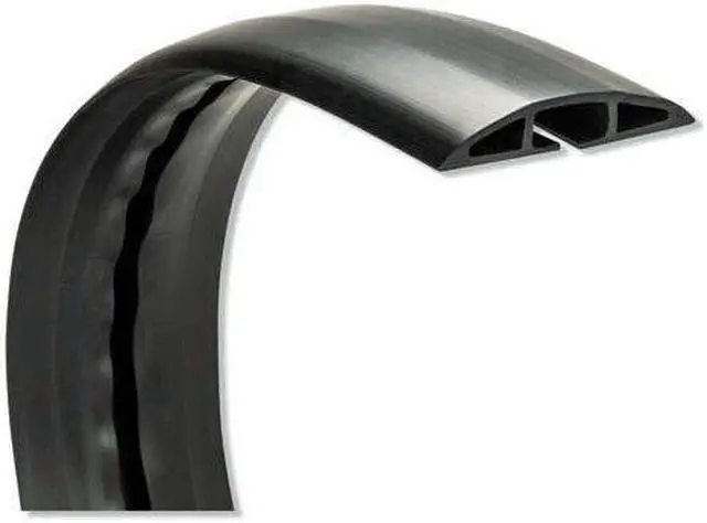 Alt view image 4 of 4 - Innovera IVR39665 Floor Sleeve Cable Management, 2.5" x 0.5" Channel, 72" Long, Black