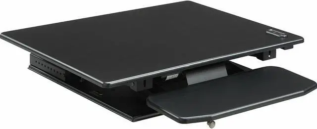 Alt view image 10 of 11 - Lorell LLR99552 Sit-to-Stand Electric Monitor Desk Riser