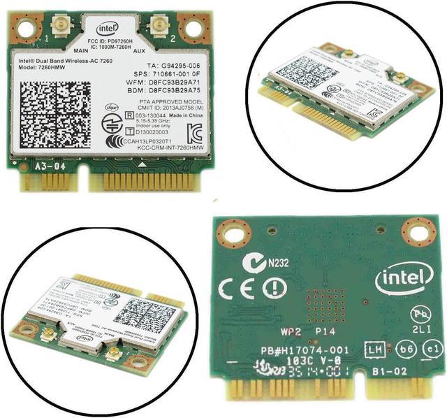 Dual Band Wireless-AC 7260HMW Mini PCI-E BT4.0 Card Intel For HP