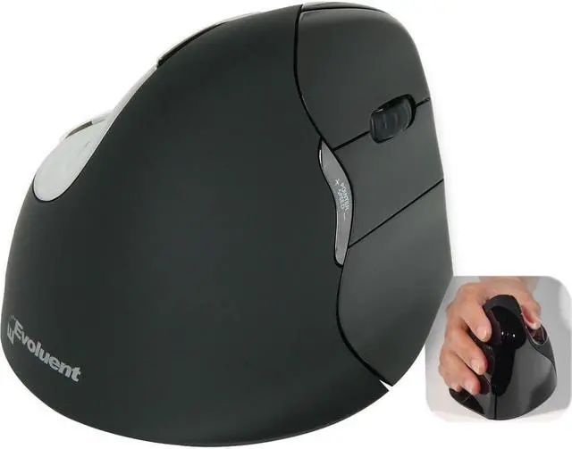 Alt view image 2 of 2 - Evoluent 185128 Mouse Vm4rm Vertical Mouse 4 Right Bluetooth