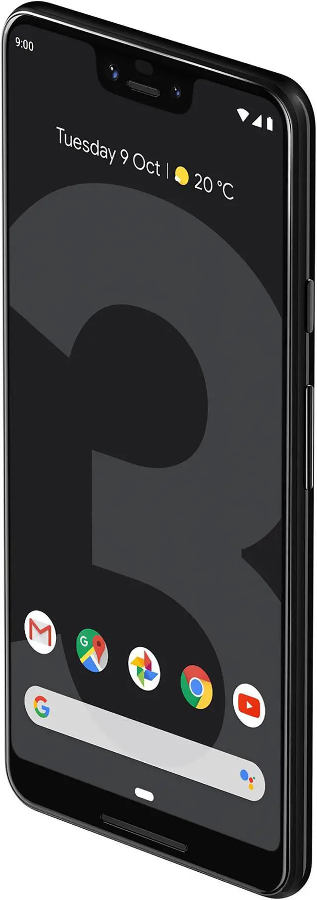 Alt view image 3 of 11 - Google Pixel 3 XL 64GB Unlocked GSM & CDMA 4G LTE Android Phone w/ 12.2MP Rear & Dual 8MP Front Camera - Just Black