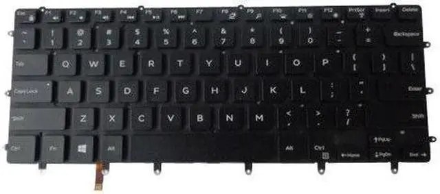 Main image of Backlit Keyboard for Dell XPS 9550 9560 9570 Laptops - Replace part number  GDT9F