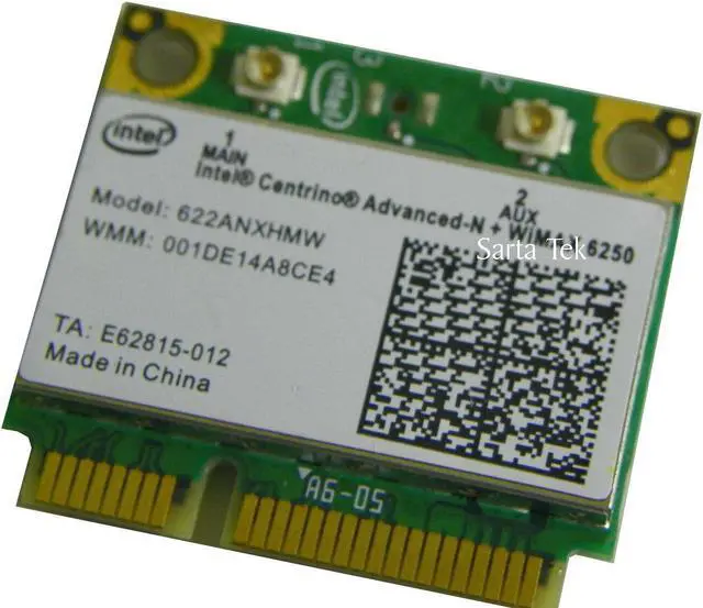 Alt view image 3 of 4 - Intel 6250 622ANXHMW Half Mini PCIe PCI-express WiMax Wireless WLAN Wifi Card Module 802.11 abgnfor HP 619997-001