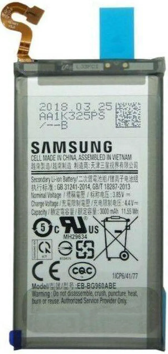 Main image of NEW OEM Original SAMSUNG EB-BG960ABA BATTERY FOR GALAXY S9 G960F 3000mAh