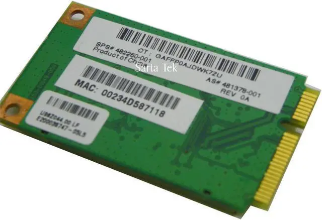 Alt view image 4 of 4 - HP Pavilion dv7-1261wm dv7-1000 Series WLAN Wireless WiFi Card 482260-001 TESTED