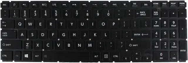 Alt view image 2 of 5 - Keyboard Backlit For Toshiba Satellite S55-B5289 S55-B5292 S55t-B5134