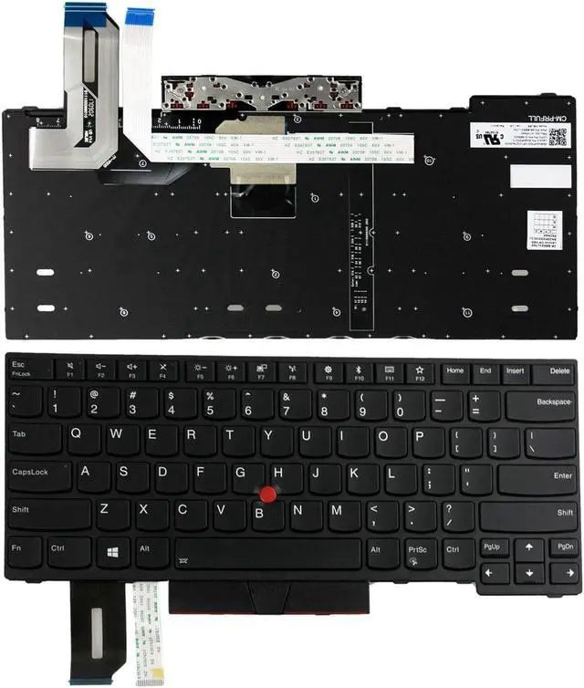 Main image of replacement keyboard for DE1 Lenovo ThinkPad E480 L480 L380 Yoga T480s US Backlit 01YP360 01YP52