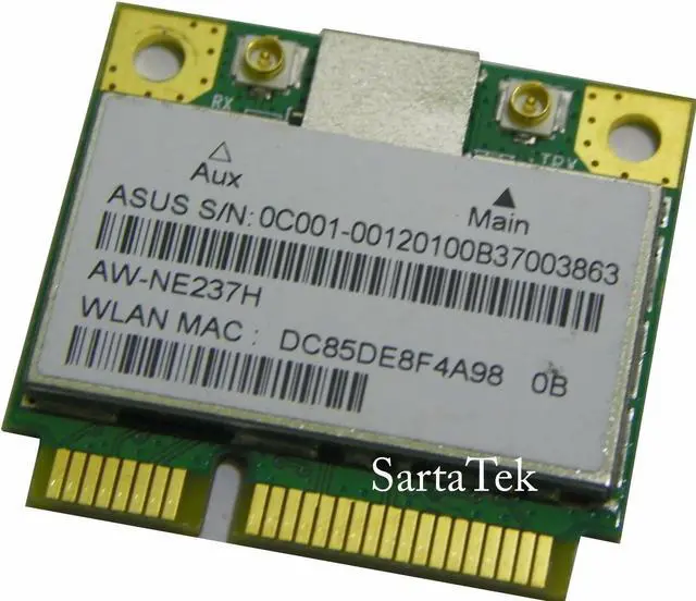 Main image of New Oem Asus 0C001-00120100 Bgn Wireless Pcie Half Atheros Ar5B125 Aw-Ne237H