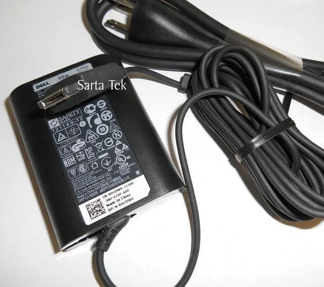Alt view image 2 of 3 - New Dell 30W Ac Adapter Hcdwk D28Md 8Pry3 8N3Xw