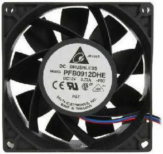 Main image of Delta PFB0912DHE-F00 92x38mm Extreme Hi Fan,3 Bare Wires