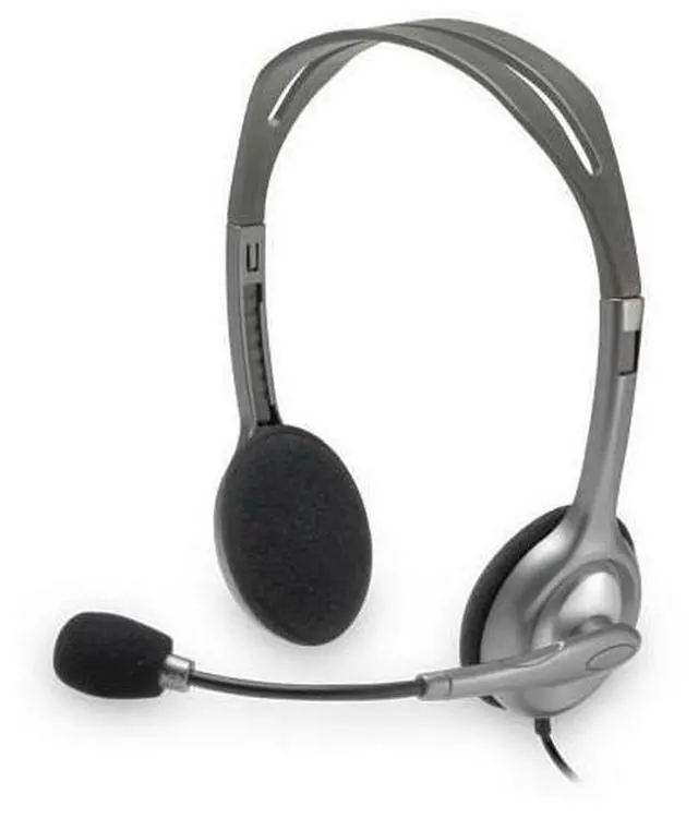 Main image of Logitech 981-000214 H110 Wired 3.5mm Stereo Headset w/ Microphone
