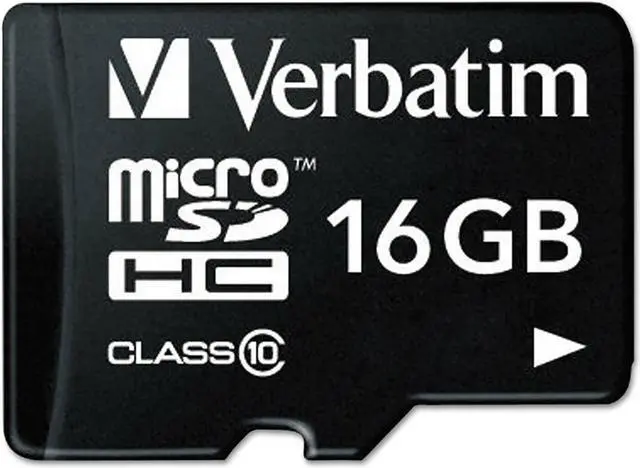 Main image of Verbatim microSDHC Card w/Adapter Class 10 16GB 44082