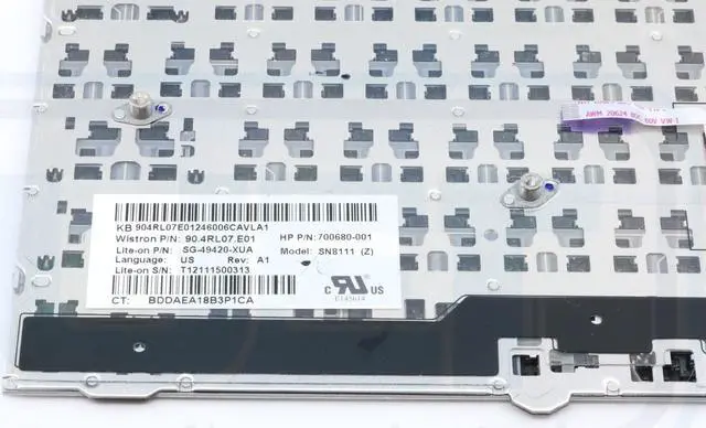 Alt view image 3 of 4 - HP Elitebook 2170p Backlit Laptop Keyboard 700680-001 W/Pointer Grade A Tested