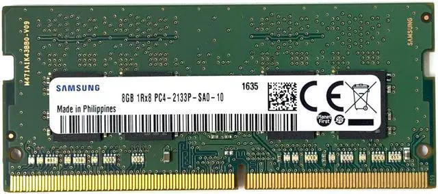 Alt view image 3 of 5 - Samsung M471A1K43BB0-CPB 8GB PC4-17000 DDR4-2133MHz Non-ECC Unbuffered CL15 260-Pin SoDimm 1.2V Sing